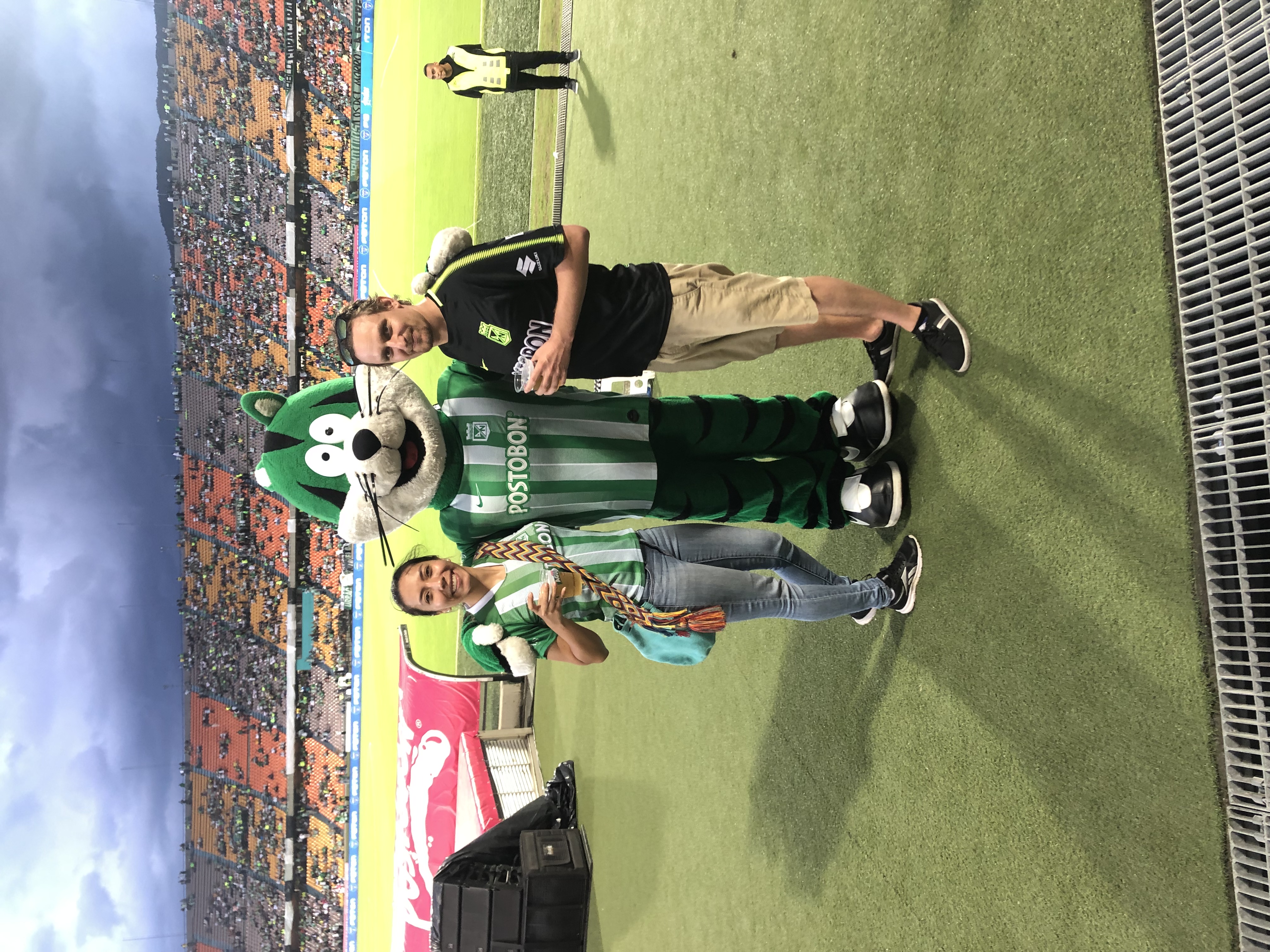 Neil at Atletico National Futbol game Medellin